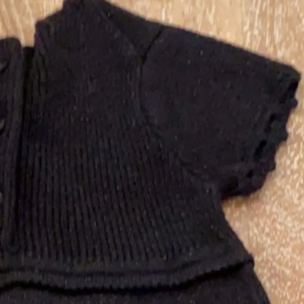 Gap Baby Dress Black Knit Silver Flecks Casual or Dressy Infant Size 0-3 Months